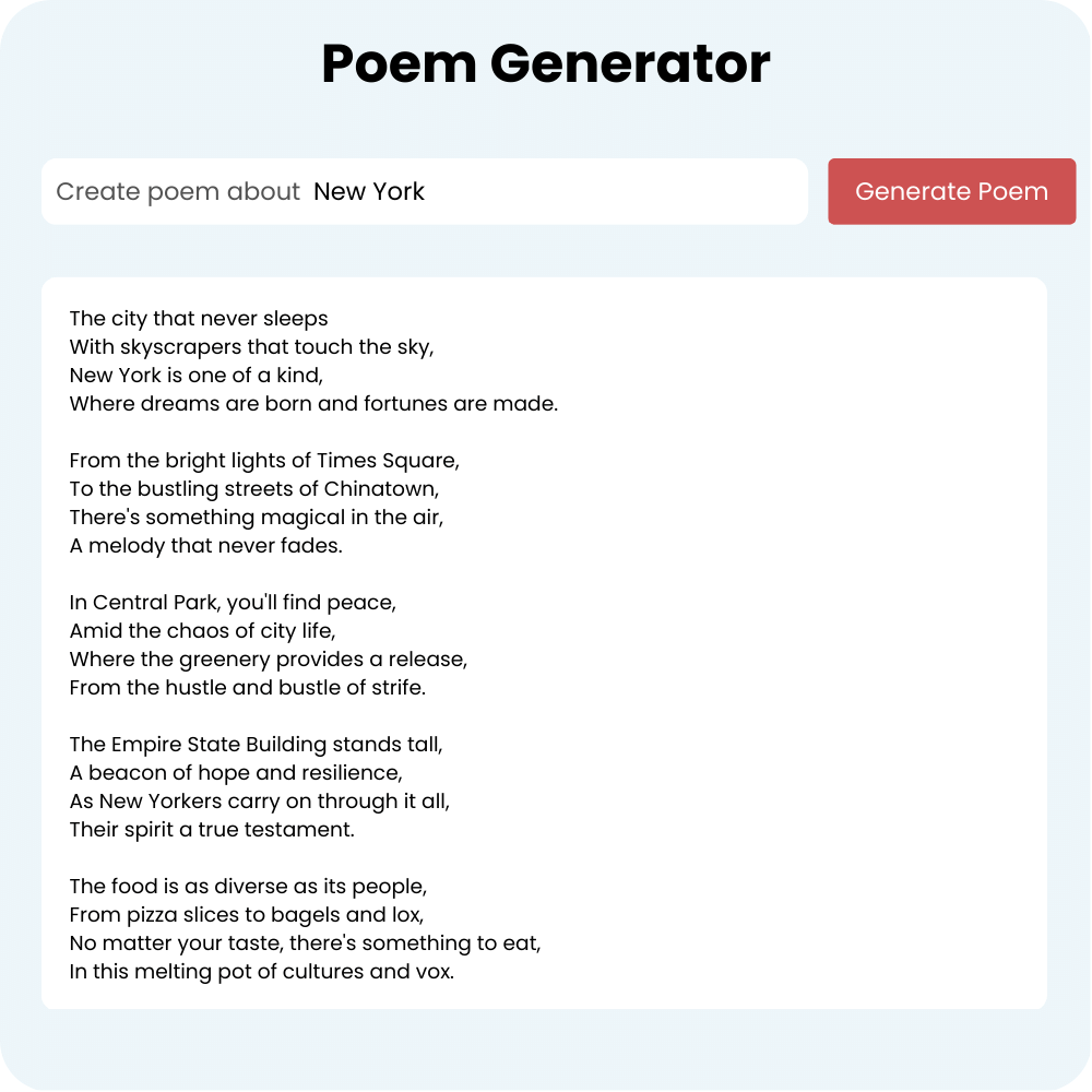 Poem Generator